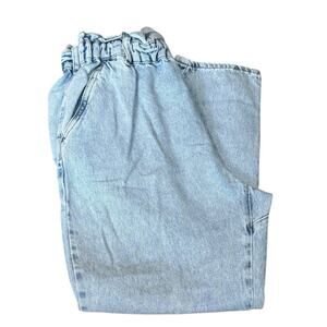 Zara Paper Bag High Waist Jeans Light blue color women's size 4